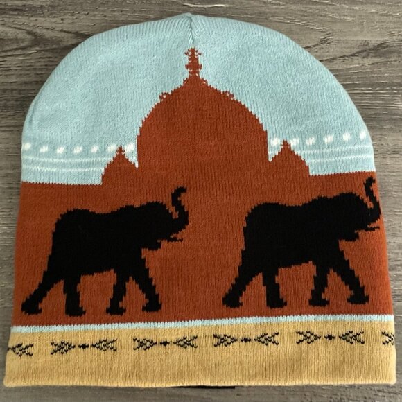 Wildlife SOS Reversible Knit Beanie – Elephant & Sloth Bear Design - Picture 4 of 9